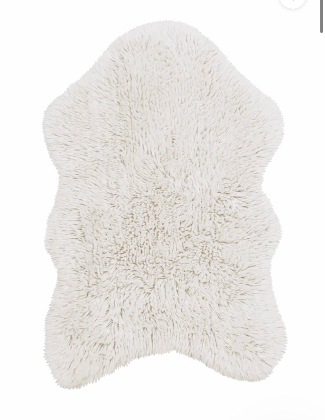 Woolable rug woolly sheep white