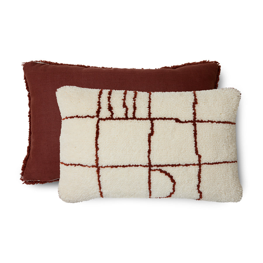Woolen cushion easy